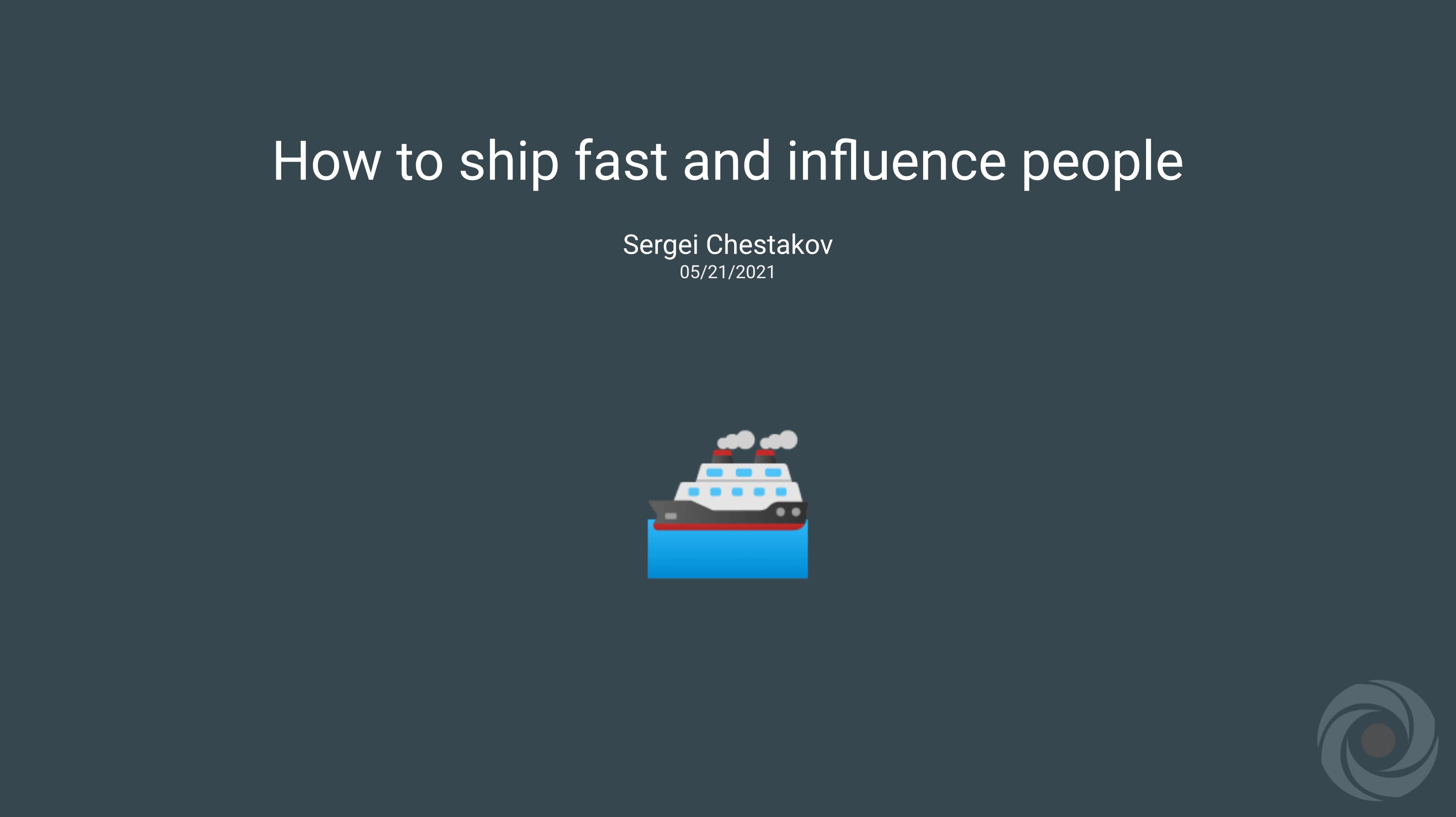 How to Ship Fast